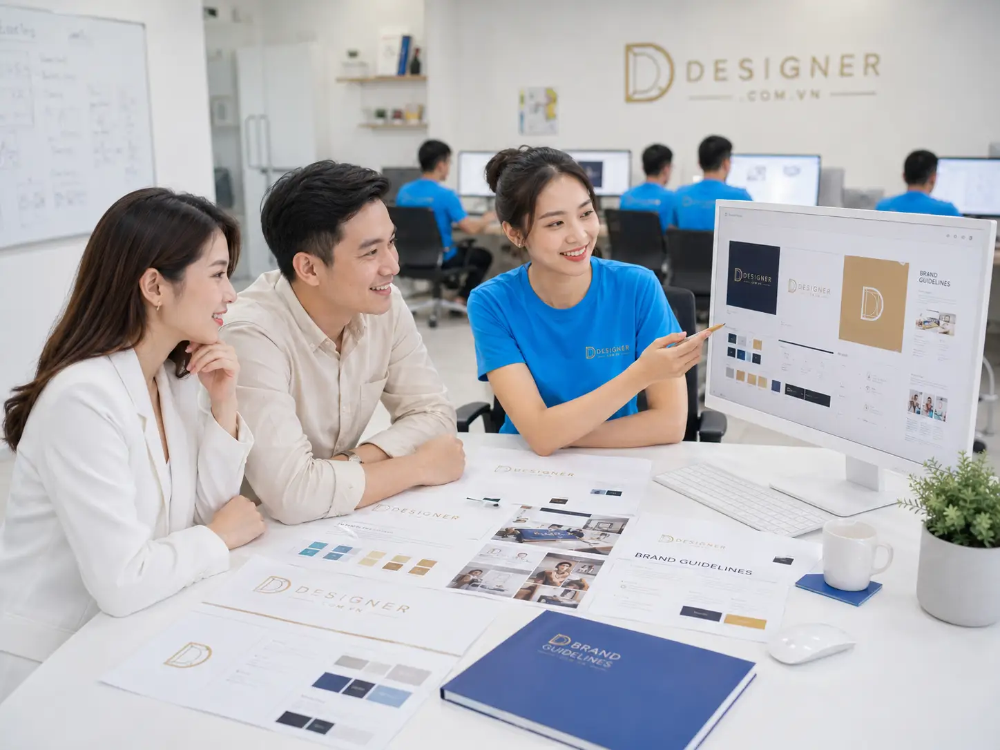 Ảnh hoạt động Designer Group: phát triển hình ảnh truyền thông và bán hàng